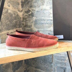 Louis Vuitton Orange Perforated Pacific Loafers